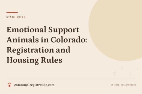 Emotional Support Animals in Colorado: Registration and Housing Rules