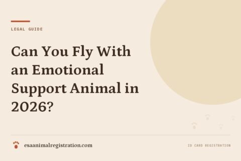 Can You Fly With an Emotional Support Animal in 2026?
